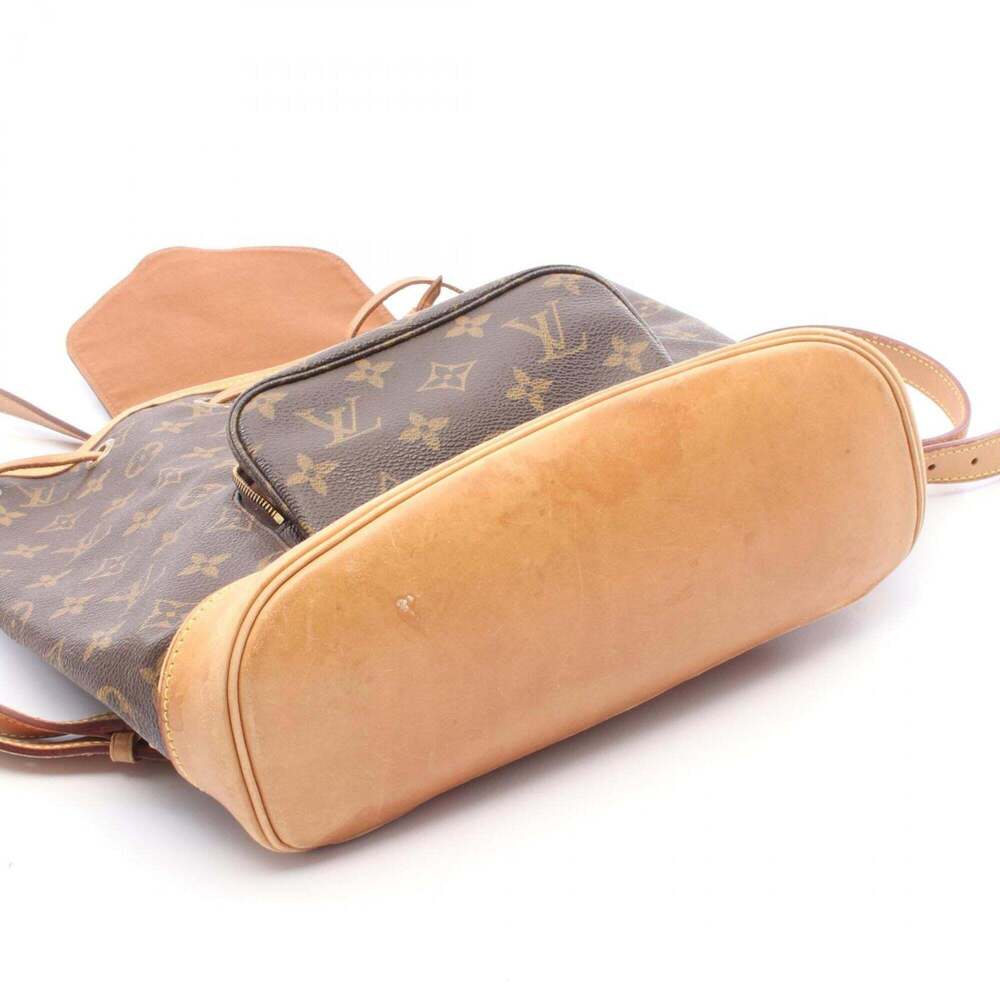 LOUIS VUITTON Brown Monogram Leather Backpack - Picture 7 of 13